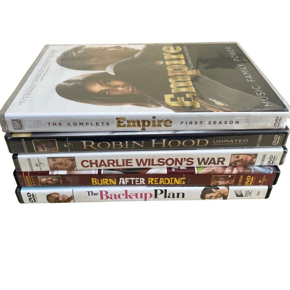 Set Of 5 DVD Movies/TV series Entertainment Lot ..Empire, Robin Hood...